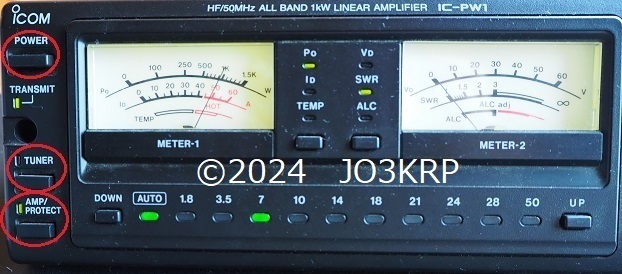 ICOM IC-PW1 リニアアンプ ジャンク扱いで（アンプ ｜中古無線機