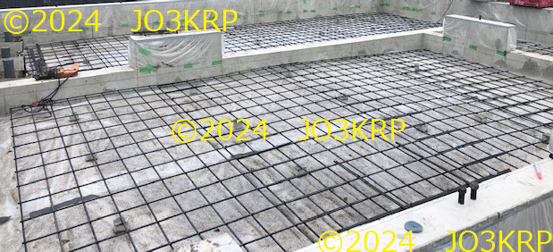 建物アース考(2)床面スラブ補強鉄筋枠: JO3KRPの独り言